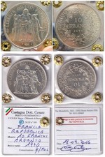 FRANCIA 10 franchi franchi 1970 aUNC SILVER moneta argento Hercules France