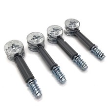 Camma e tasselli di ricambio per IKEA 110630 / 118331 (PAX, MALM, ecc) (Confezione da 4)