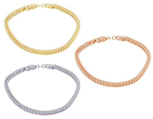 Bracciale catena franco cava - bracciale,