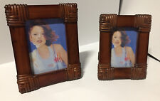 STOCK LOTTO 8 PEZZI Cornice cornici legno vetro intrecci 2 misure porta foto 