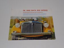 FIAT SIATA 850 SPRING DEPLIANT BROCHURE PROSPEKT (A2-11)