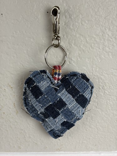 Portachiavi cuore cuscino
