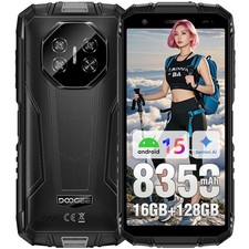 Smartphone DOOGEE Fire 3 Pro Android 15 cellulare esterno 16 GB + 128 GB 8350 mAh AI 16MP