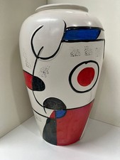 GRANDE VASO ASTRATTO IN CERAMICA W.GERMANY