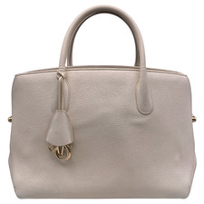 Christian Dior Open Bar Borsa a mano tote bag in pelle bianca autentica