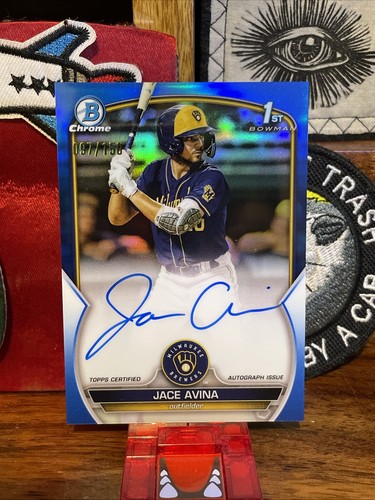 2023 bowman jace avina - jace, cromo