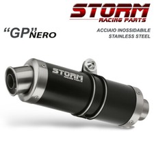Scarico Storm by Mivv Gp Nero acciaio inox per Suzuki Gsx-r 750 2004 > 2005