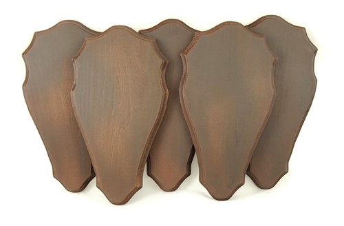Wooden base shield trophy - wooden,
