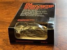 Trasmettitore FM Sparkomatic FM11 vintage INUTILIZZATO in scatola made in USA radio da AM a FM