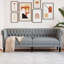 vidaXL Divano Chesterfield a 3