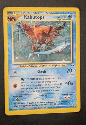 Pokemon kabutops neo - 6/75,