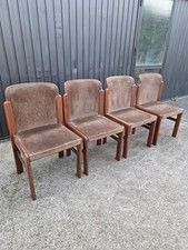Set 4 sedie Vintage Silvio COPPOLA Per Bernini Anni '70