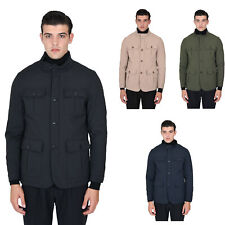 Giubbotto Uomo Invernale Elegante con Tasconi Giacca Sahariana Slim Trapuntata