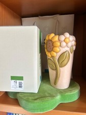 Thun vaso country con girasole grande nuovo con scatola