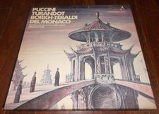 3 DISCHI LP PUCCINI TURANDOT BORKH TEBALDI DEL MONACO EREDE 1976 BOX COFANETTO