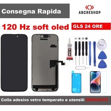 DISPLAY TOUCH SOFT OLED APPLE PER IPHONE 16 PRO MAX 120hz SCHERMO PARI ORIGINALE