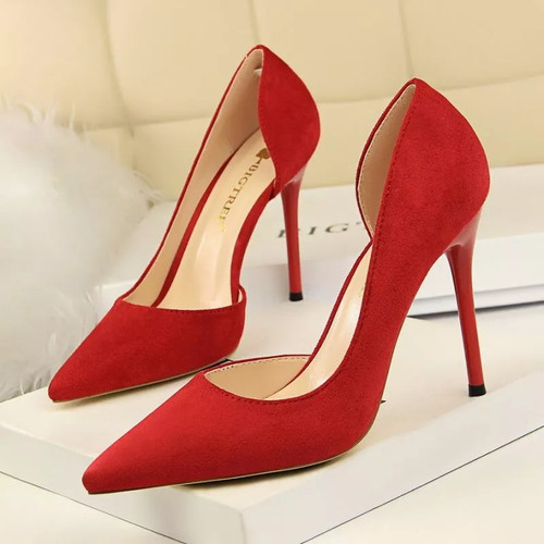 Decolte rosse punta tacco - decolte,