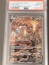 POKÉMON Entei V FA #GG36 Crown Zenith ITALIAN – PSA 10 Gem Mint – Zenit Regale