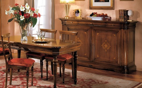 Credenza vetrina legno lusso