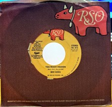 Disco vinile 45 giri Bee Gees " Too much Heaven " RSO '78