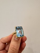 Anello Topazio Ct 14 In Oro 18kt