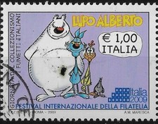 2009 italia repubblica Festival Filatelia collezionismo lupo Alberto usata