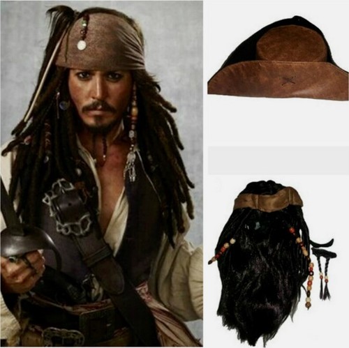 Cappello parrucca marrone - parrucca,