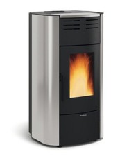 Termo stufa a pellet 5 stelle NORDICA EXTRAFLAME Raffaella Idro H18 5.0 grigio