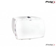 PUIG 0468B BAULETTO MAXI 90L LOCK BIANCO CON PIASTRA UNIVERSALE MOTO SCOOTER