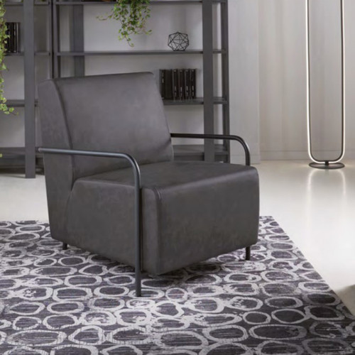 Poltrona ecopelle con - in,