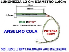 CANDELETTA STUFA PELLET 16X120 350W LAST CALOR ANSELMO COLA FERROLI ATENA FIRELU