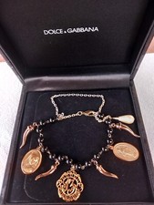 DOLCE & GABBANA bracciale con medaglie Madonna e perla DOLCE & GABBANA bracelet