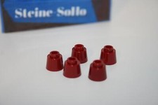 Lego (c) 5x Cono/Cupola - Rosso Scuro - 1x1 - 85975 - Dark Red - Pietra Tonda