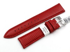 Cinturino Morellato Rosso Lucido Lucertola Vera Pelle Unisex Made in Italy