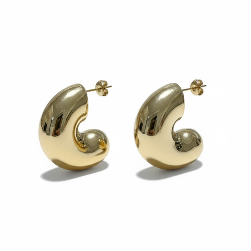 Orecchini donna oro lucido - orecchini, a