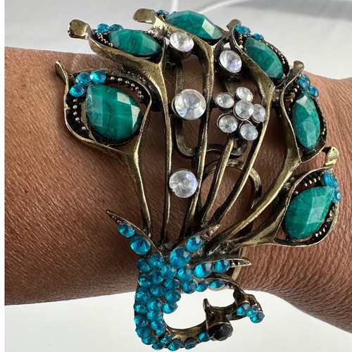 Bracciale pavone stile vintage - bracciale,