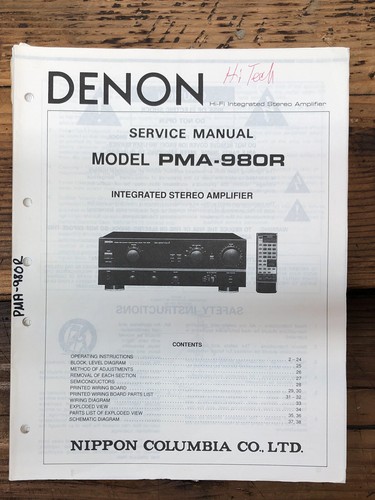 Denon pma 980r amplificatore - denon, pma-980r