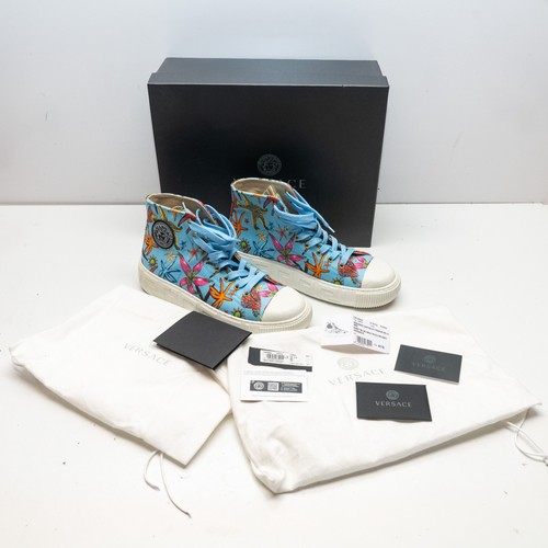 Versace greca high top blue - top,