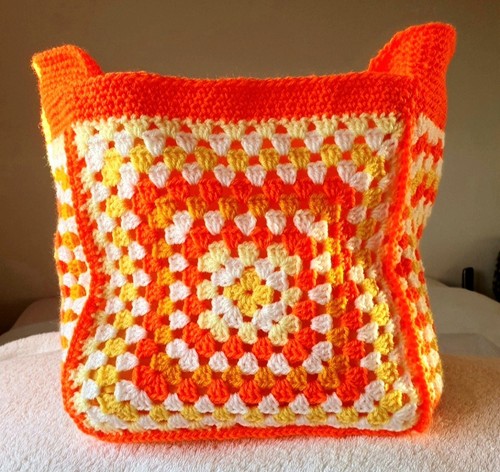Borsa quadrata nonna fatta - , a