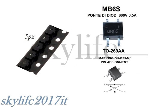 Ponte diodi smd mb6s - pz,
