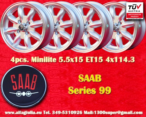 Cerchi saab minilite - 4,