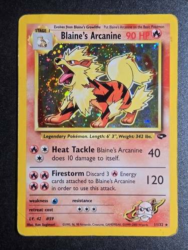Blaine arcanine 132 dmg - blaine's, 1/132