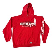 Felpa con cappuccio rossa Shady Ltd. vintage Y2K Eminem grande grunge hip hop baggy
