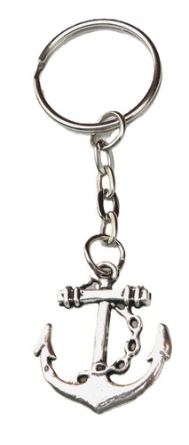 Anchor keyring sailor key ring - keyring,