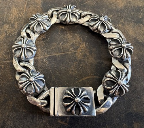 Bracciale cuori cromati - bracciale, "ch"
