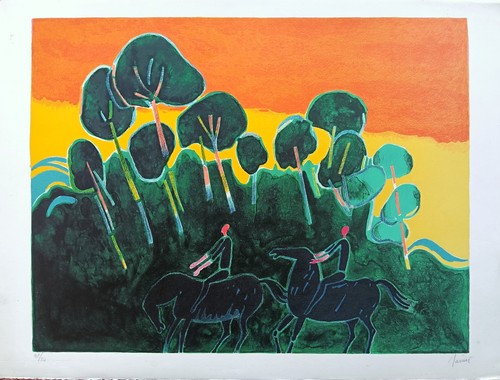 Albert zavaro litografia - -,