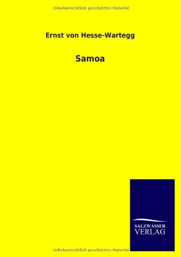 Samoa hesse wartegg von - samoa, by