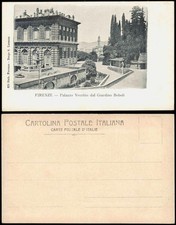Cartolina Firenze Palazzo Vecchio dal Giardino Boboli 1900