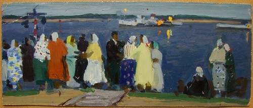 Dipinto olio sovietico - , ucraino