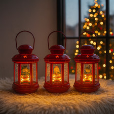 LANTERNA NATALIZIA CON LUCI E MOVIMENTO